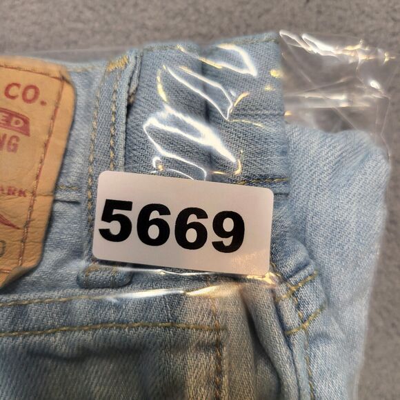 Levi's 505 Jeans Mens 32x30 Blue Regular Fit Straight Leg Distressed Denim - Picture 10 of 10